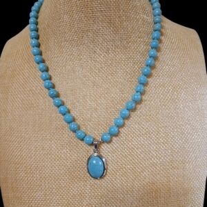 Turquoise 18 Inch Necklace 8mm